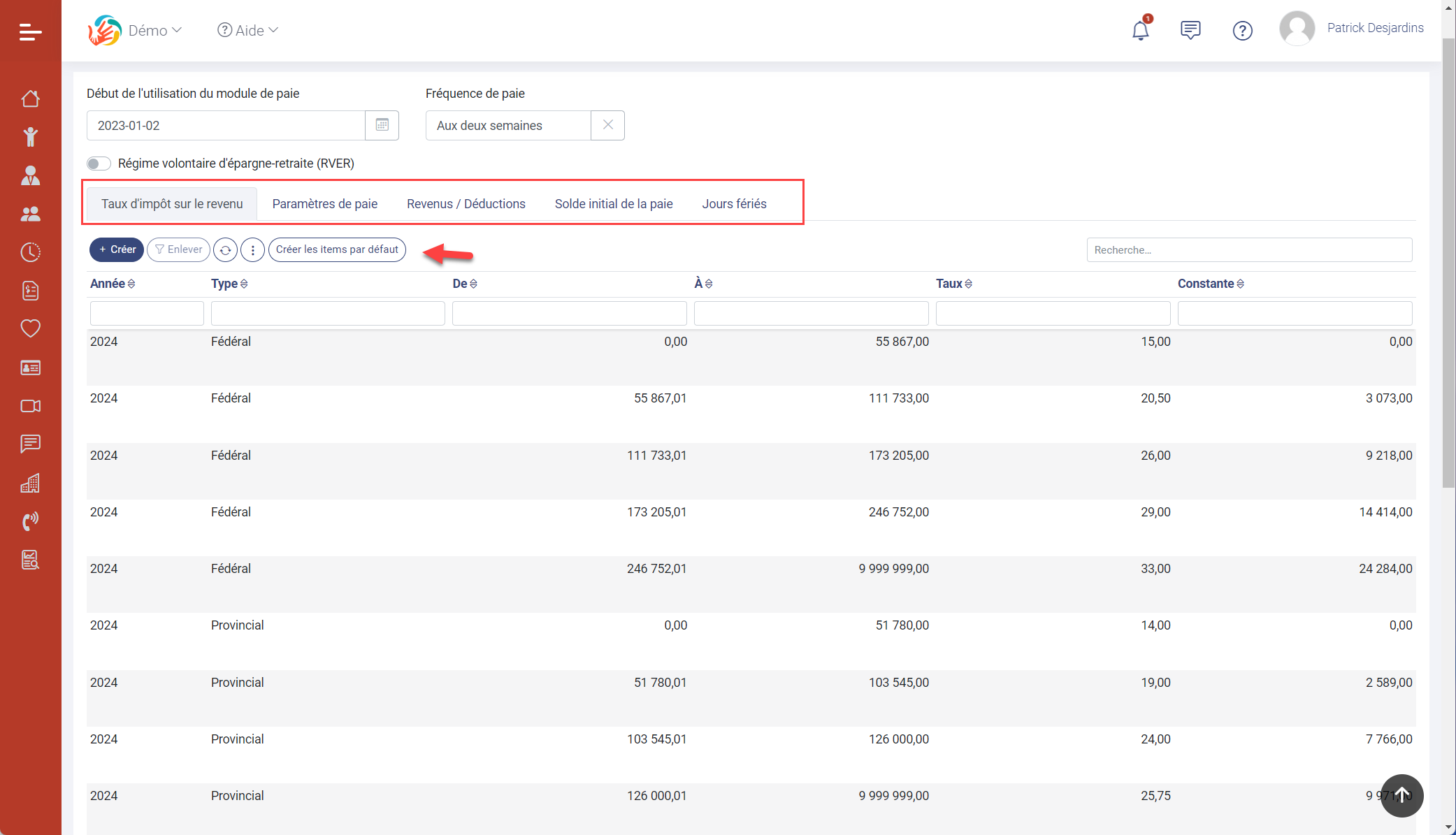 MaGarderie Plus: Module de paie