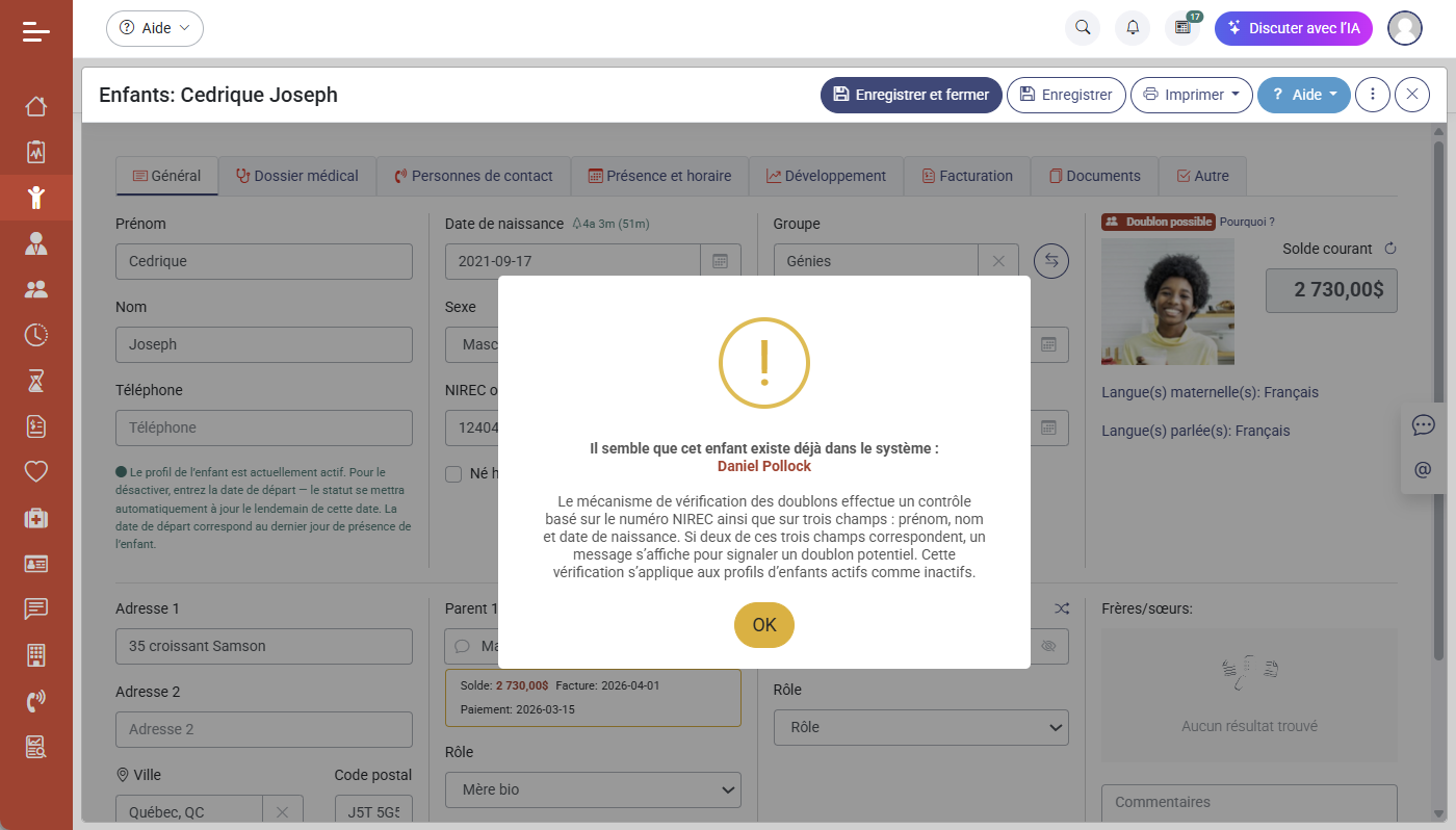 Doublons dans MaGarderie Plus : comment les corriger sans perte de données