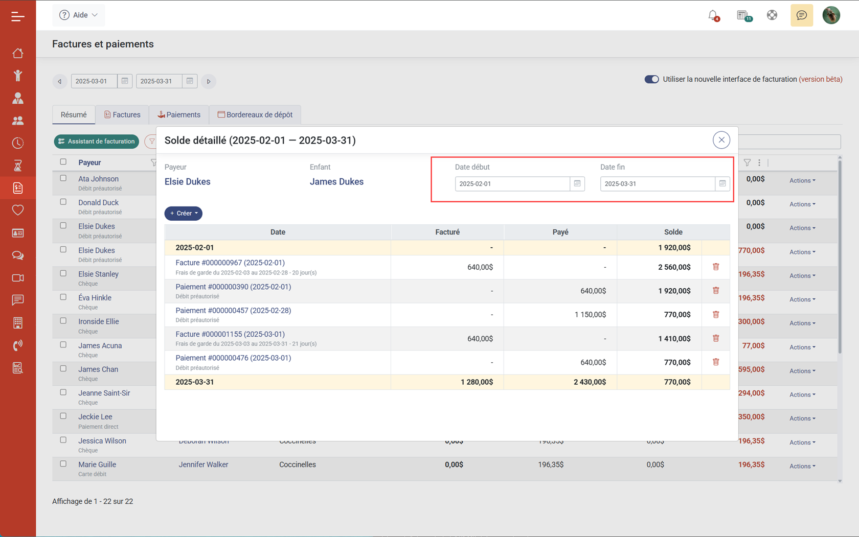 Les dernières améliorations du module de facturation